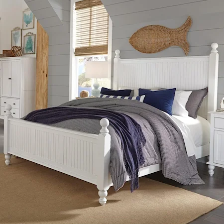 Cottage Queen Bed with Turned Legs